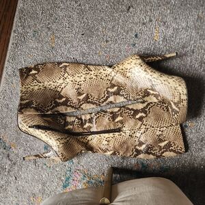 Tan and Brown Pattern Boot